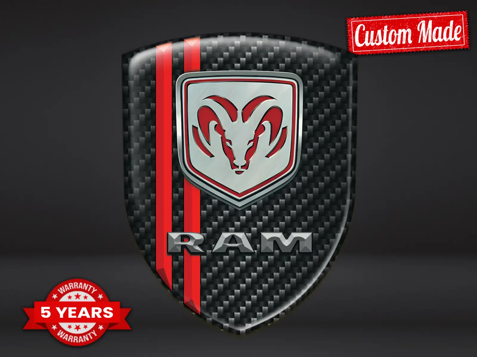 Dodge Etiqueta Impermeable Estilo Moderna Personalizable